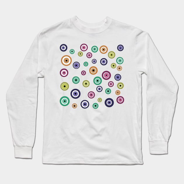 Evil Eyes Long Sleeve T-Shirt by artdamnit